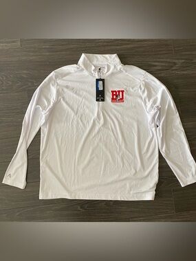 Boston University Quarter-Zip with Tags
